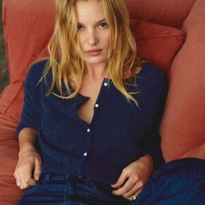 Sezane Gaspard Cardigan in Navy Size Medium